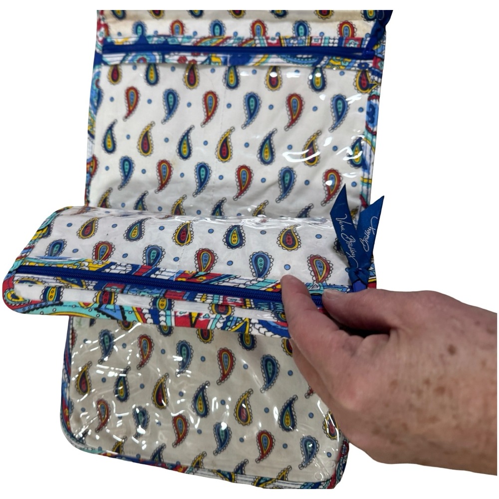 Vera‎ Bradley Marina Jewelry Folio Simply Blue Travel Organizer Roll - Picture 4 of 6